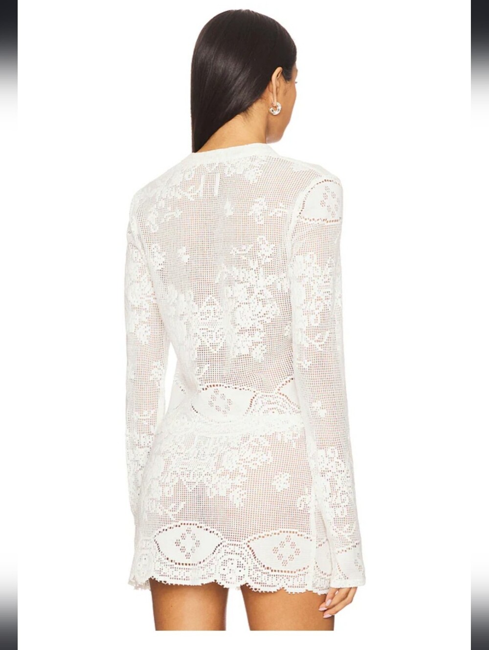 Belinda Top in White Lace - Picture 2 of 4